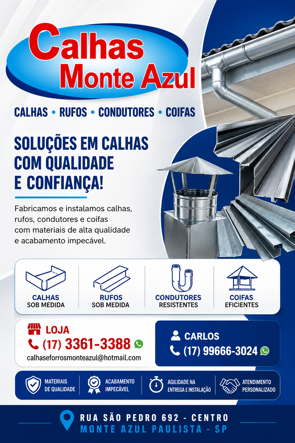 calhas monte azul