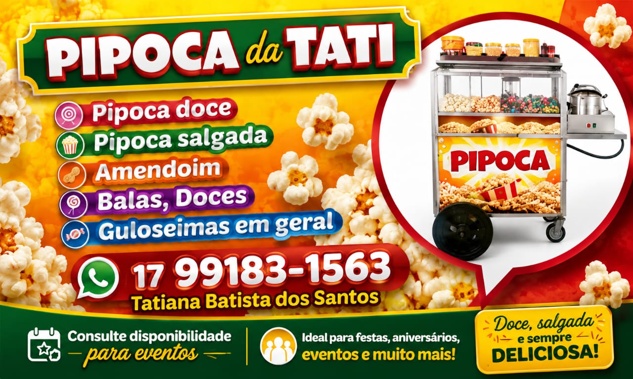 pipoca doce
